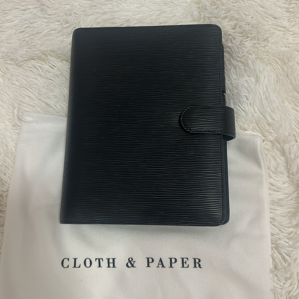 Cloth and Paper Contoured A5 6 ring planner